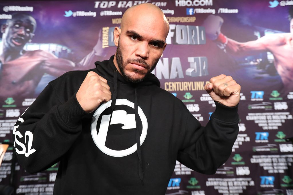 December 8, 2016 —Omaha, Nebraska Ray Beltran arrives at the final press confernce of Terence Crawford and John Molina to announce their fights at Century Link Center Omaha. Beltran fights against Mason Menard.