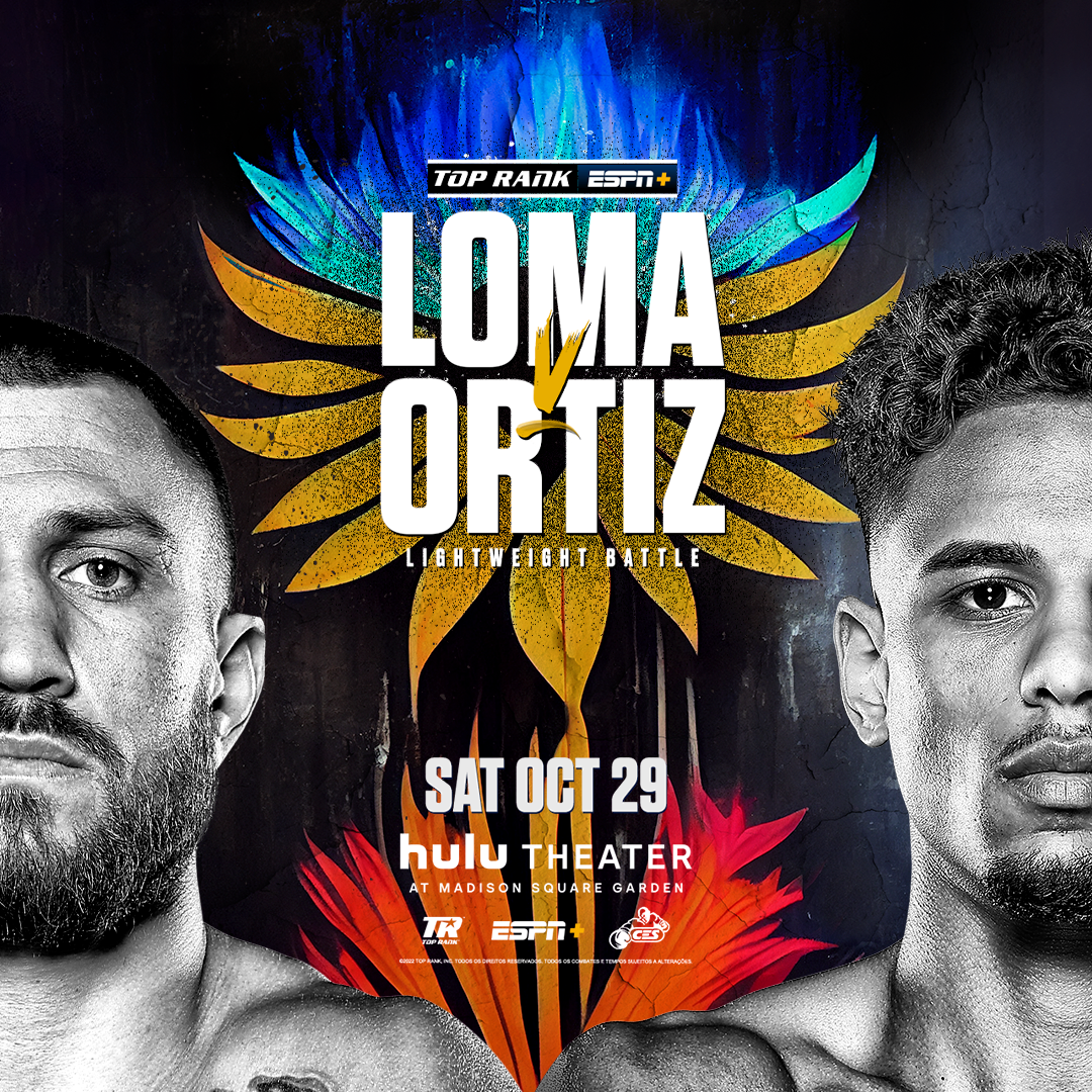 Lightweight Battle: Vasiliy Lomachenko Vs Jamaine Ortiz – Sat, Oct 29th on ESPN+