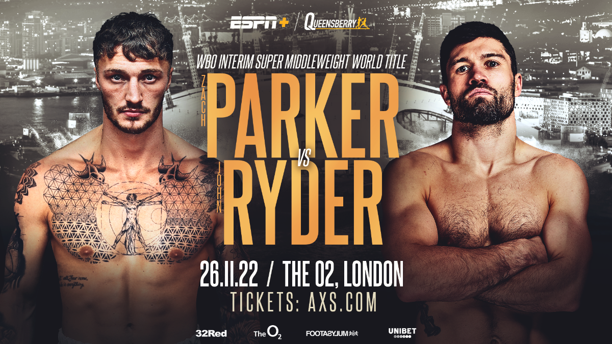 SATURDAY: Zach Parker-John Ryder Super Middleweight Showdown to Stream LIVE on ESPN+