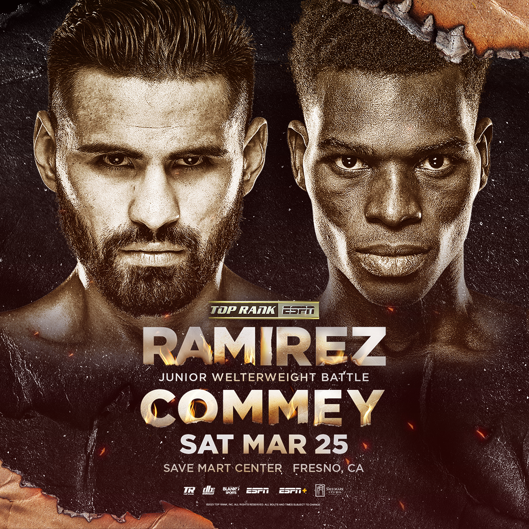 Junior Welterweight Battle: Jose Ramirez Vs Richard Commey Junior • Sat, March 25th Live On ESPN