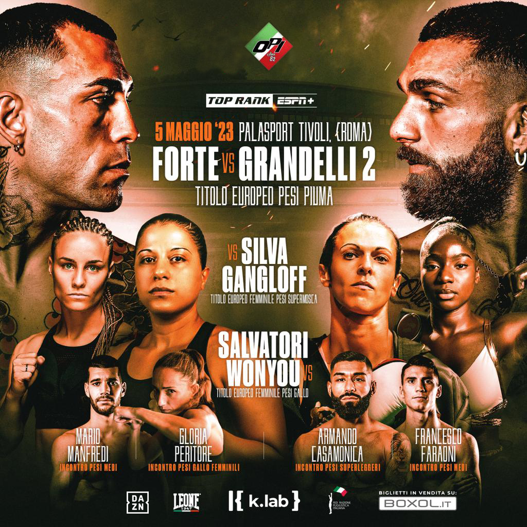 FRIDAY Mauro Forte-Francesco Grandelli Featherweight Rematch to Stream LIVE and Exclusively in the U.S