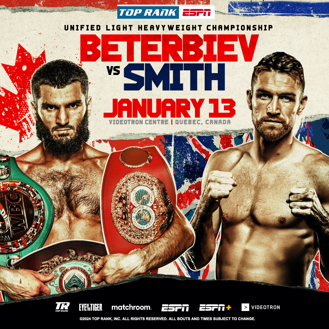 Unified Light Heavyweight Championship: Artur Beterbiev Vs Callum “Mundo” Smith • Sat, Jan 13th Live On ESPN