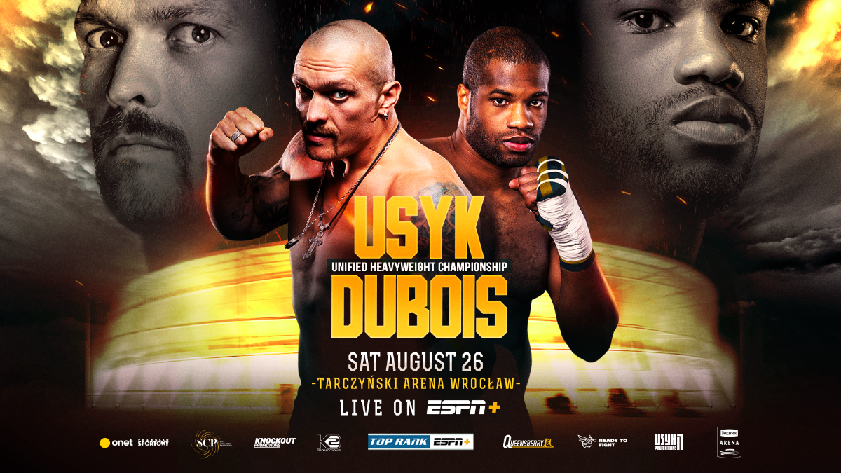 August 26 Oleksandr Usyk-Daniel Dubois Unified Heavyweight Title Clash to Stream LIVE and Exclusively in the U.S