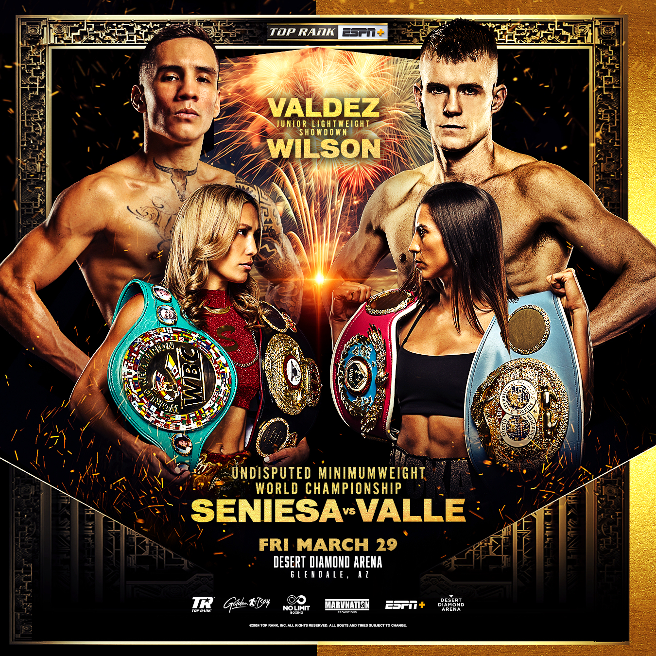 Junior Lightweight Showdown: Valdez Vs. Wilson • Fri., March 29th Live On ESPN+